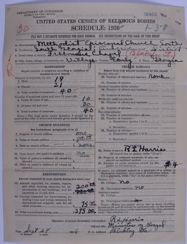 Scan of Methodist Episcopal Church, South: 3663