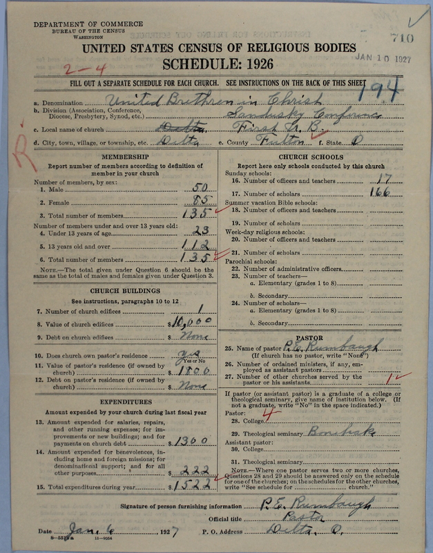 Scan of Church of the United Brethren in Christ: 710