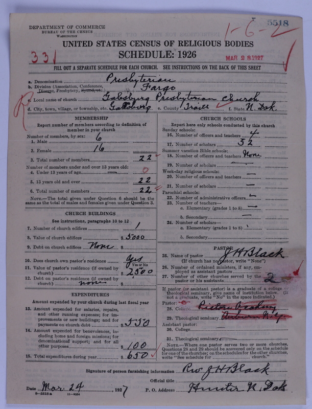 Scan of Presbyterian Church in the United States of America: 5518