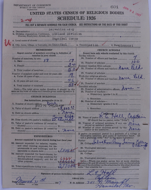 Scan of Salvation Army: 601