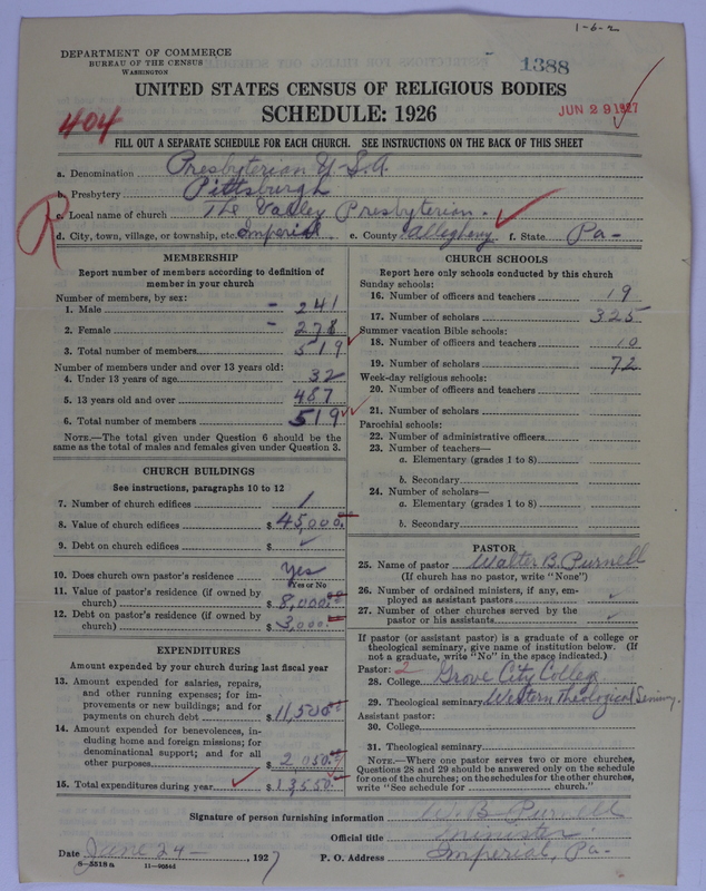 Scan of Presbyterian Church in the United States of America: 1388
