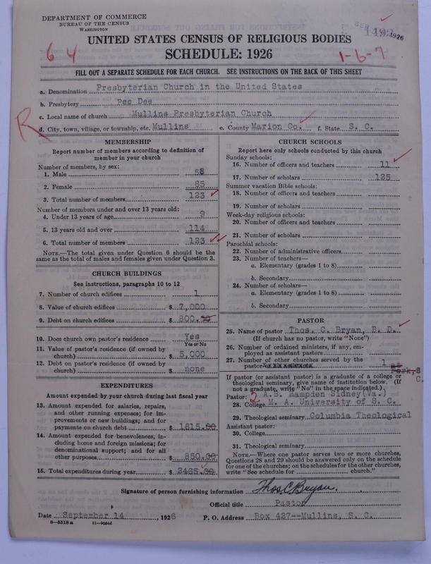 Scan of Presbyterian Church in the United States: 1492