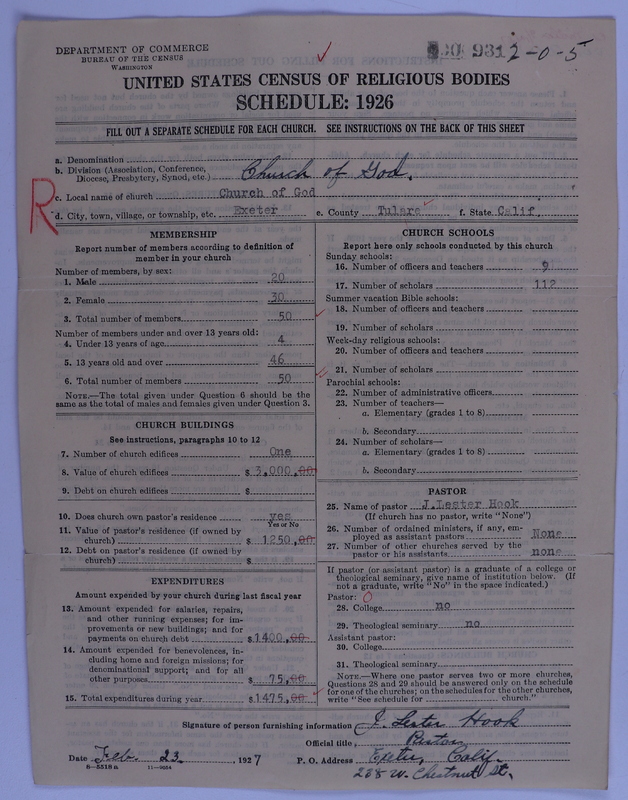 Scan of Church of God (Headquarters, Anderson, Ind.): 931