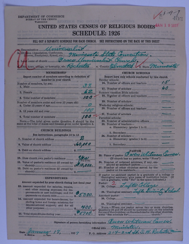 Scan of Universalist Church: 403