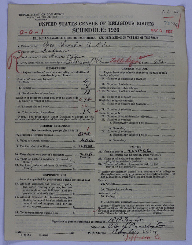 Scan of Presbyterian Church in the United States of America: 7132