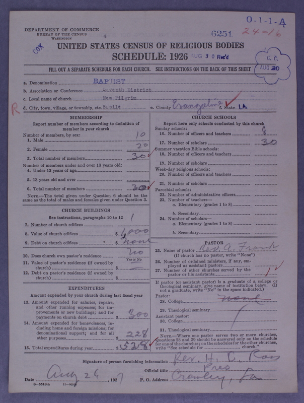 Scan of Negro Baptists: 6251