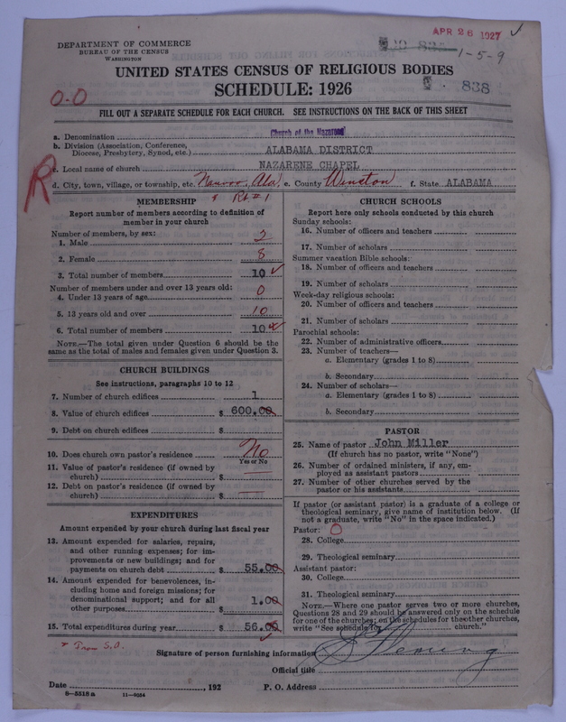 Scan of Church of the Nazarene: 838