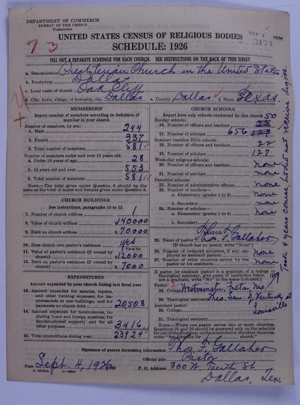 Scan of Presbyterian Church in the United States: 3174