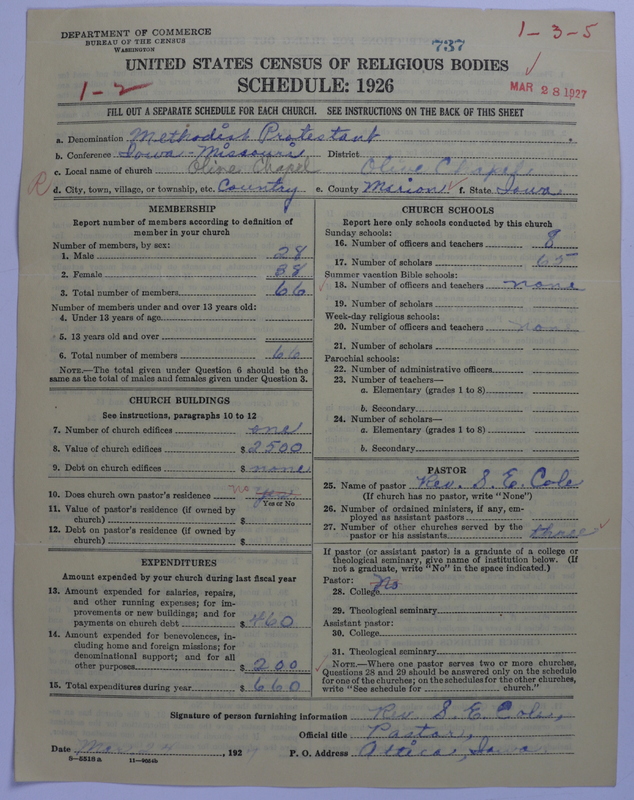 Scan of Methodist Protestant Church: 737