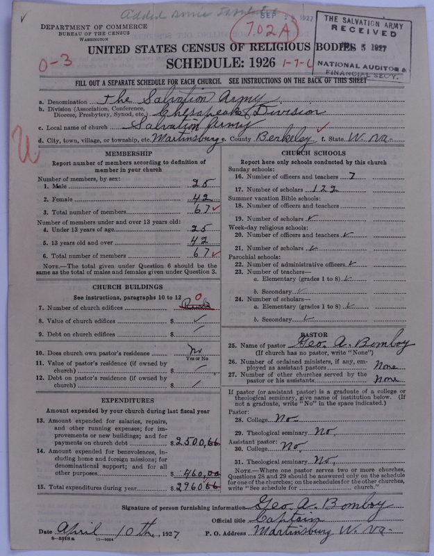 Scan of Salvation Army: 702a