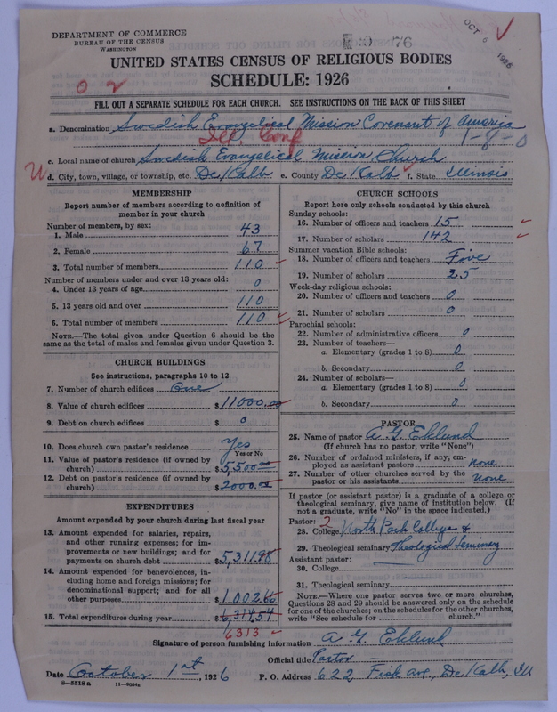Scan of Swedish Evangelical Mission Covenant of America: 76