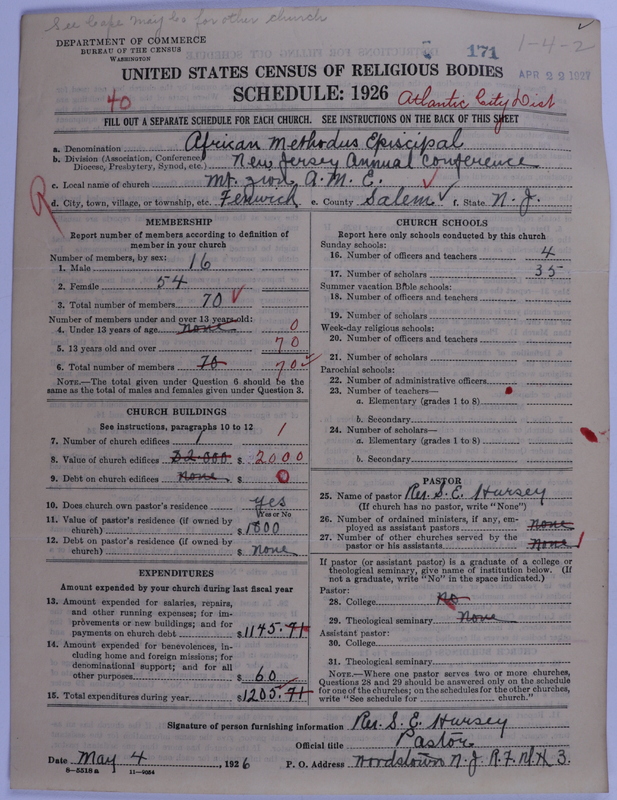 Scan of African Methodist Episcopal Church: 171
