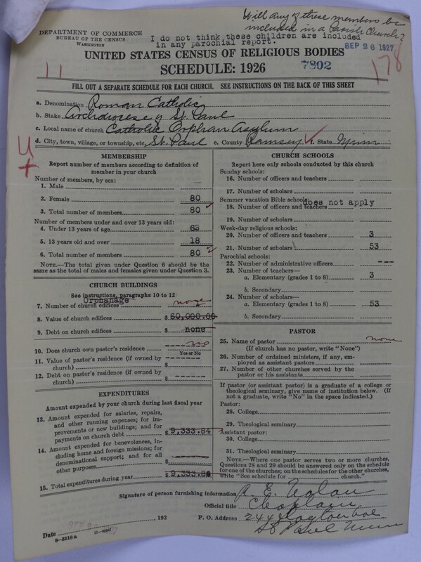 Scan of Roman Catholic Church: 7802