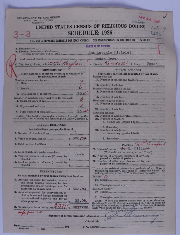 Scan of Church of the Nazarene: 1135