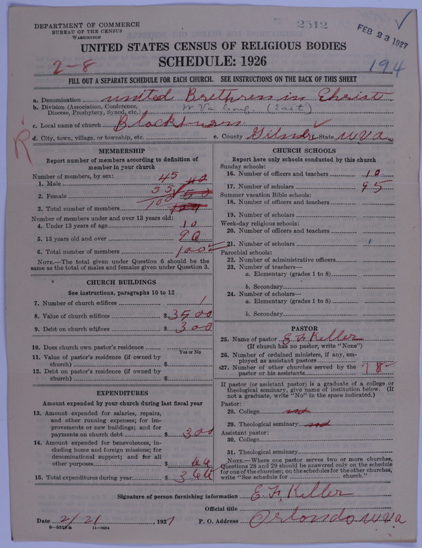 Scan of Church of the United Brethren in Christ: 2512