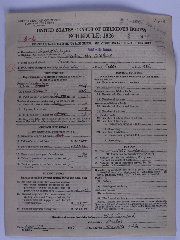 Scan of Church of the Nazarene: 939