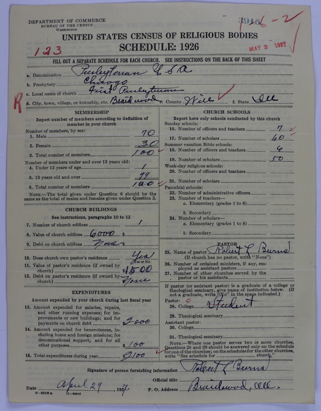 Scan of Presbyterian Church in the United States of America: 3915