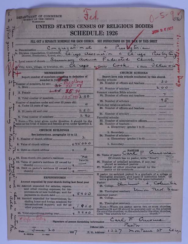Scan of Federated Churches: 58