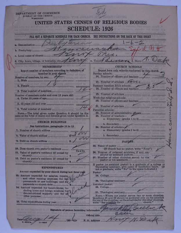 Scan of Federated Churches: