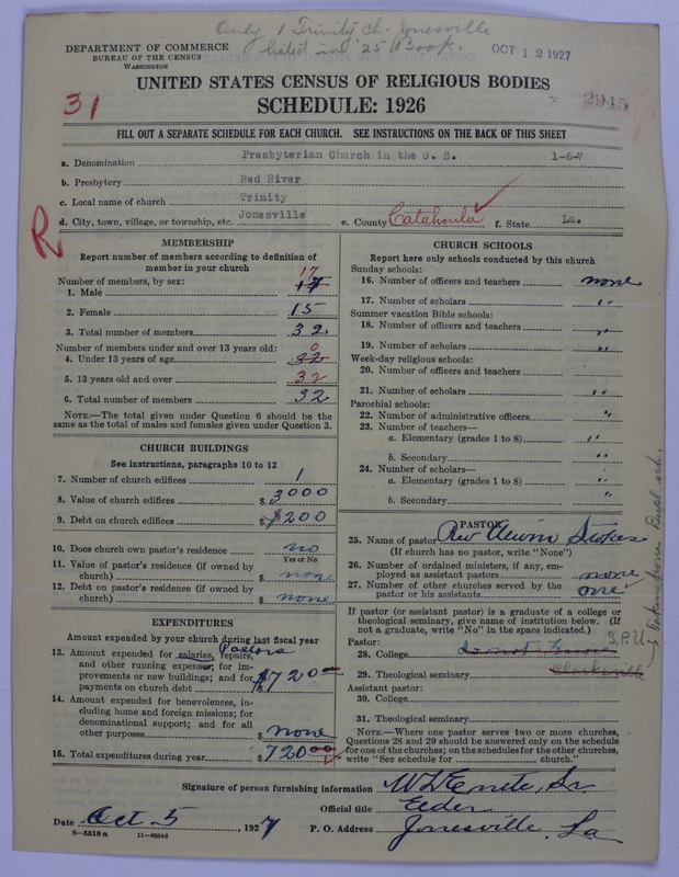 Scan of Presbyterian Church in the United States: 2945