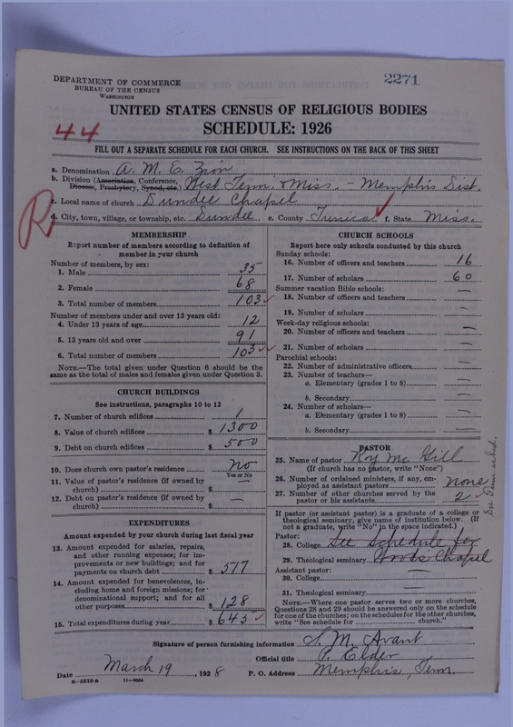 Scan of African Methodist Episcopal Zion Church: 2271