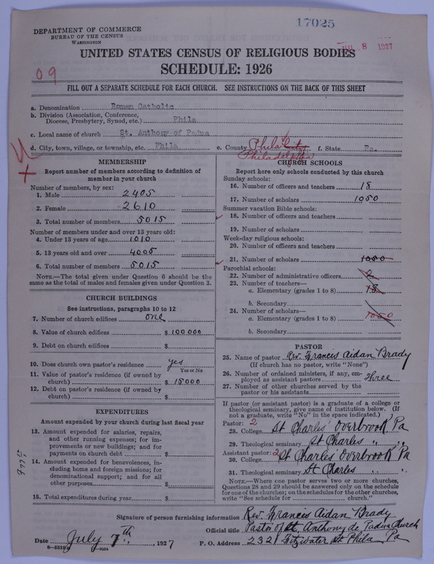 Scan of Roman Catholic Church: 17025