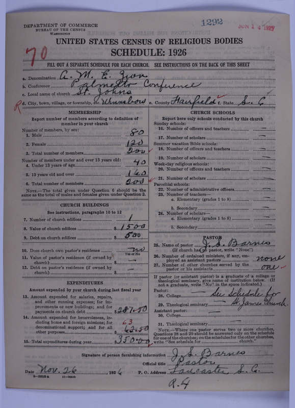 Scan of African Methodist Episcopal Zion Church: 1292