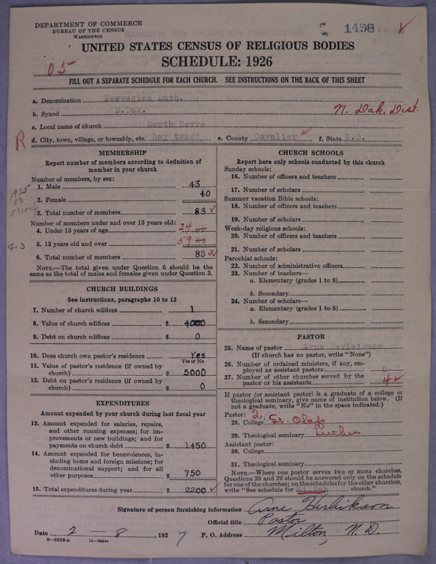 Scan of Norwegian Lutheran Church of America: 1498