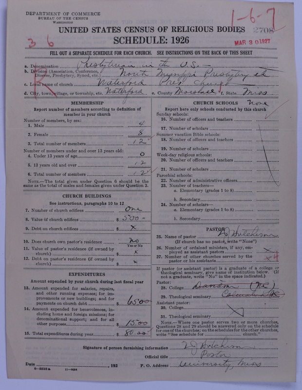 Scan of Presbyterian Church in the United States: 2708