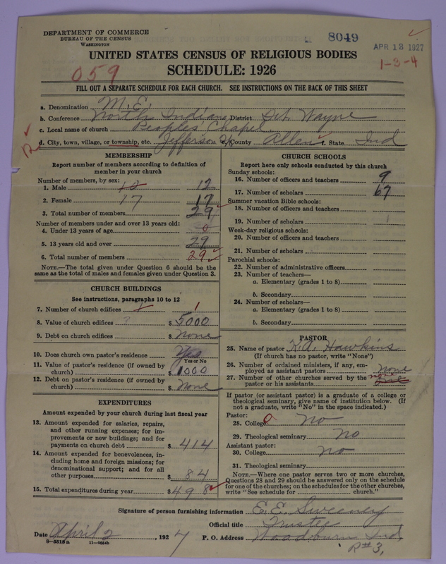Scan of Methodist Episcopal Church: 8049