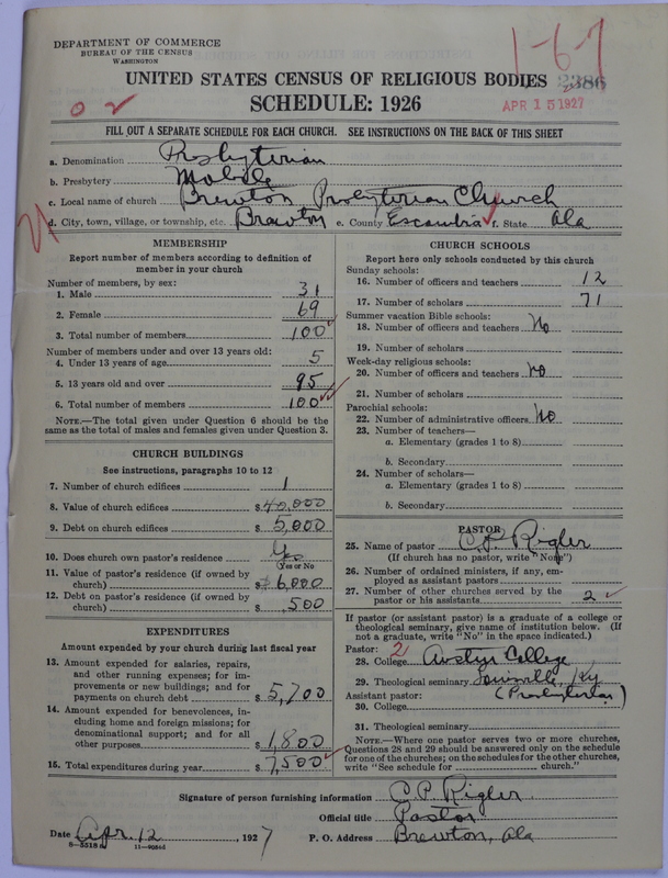 Scan of Presbyterian Church in the United States: 2386