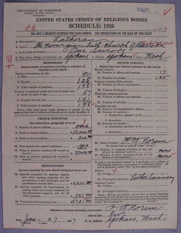 Scan of Norwegian Lutheran Church of America: 2488
