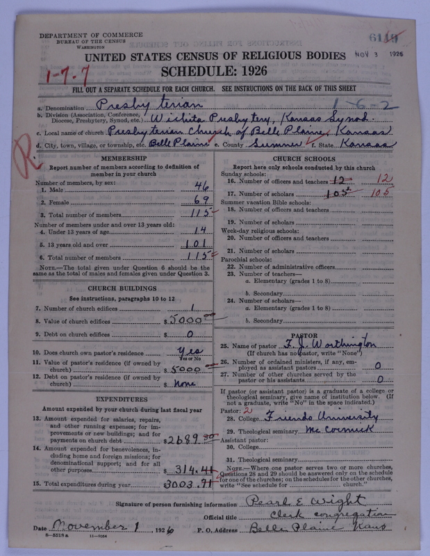 Scan of Presbyterian Church in the United States of America: 6119