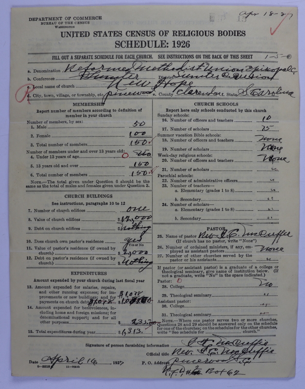 Scan of Reformed Methodist Union Episcopal Church: 15