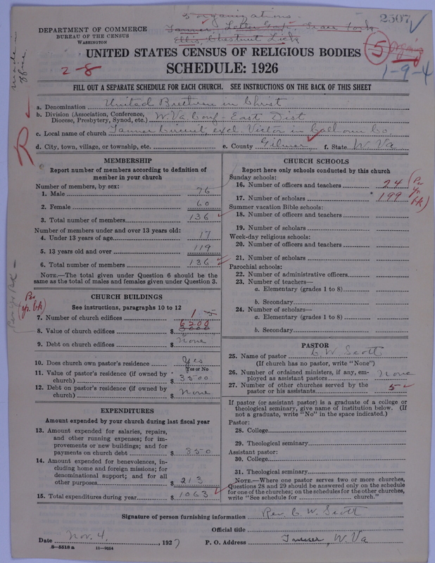 Scan of Church of the United Brethren in Christ: 2507