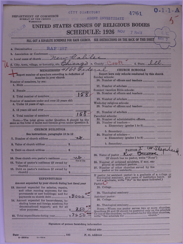 Scan of Negro Baptists: 4761