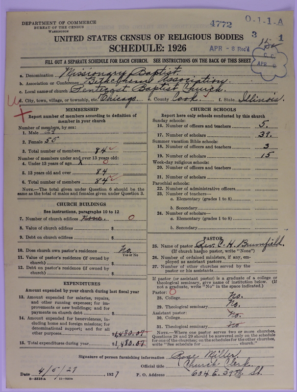 Scan of Negro Baptists: 4772
