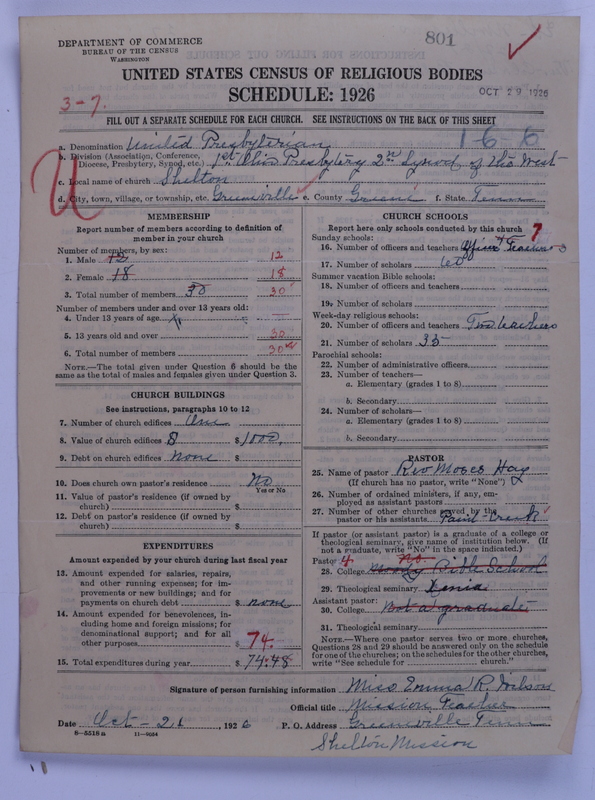 Scan of United Presbyterian Church of North America: 801