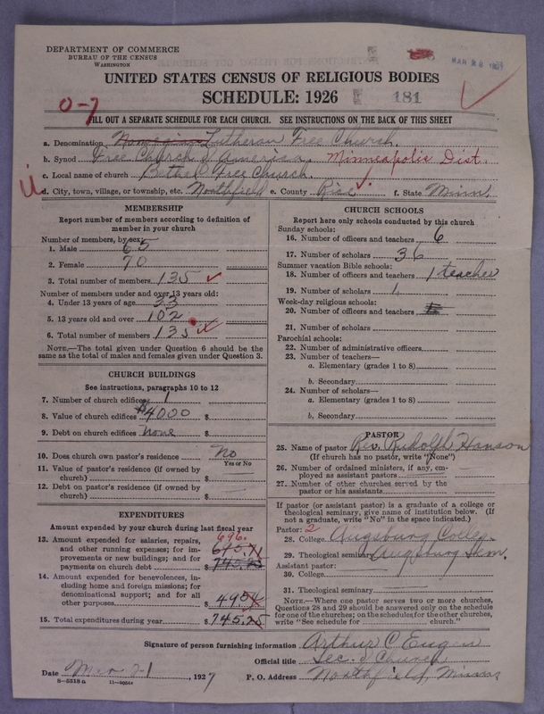 Scan of Lutheran Free Church: 181
