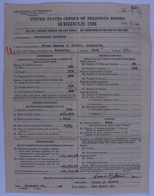 Scan of Church of Christ, Scientist: 450