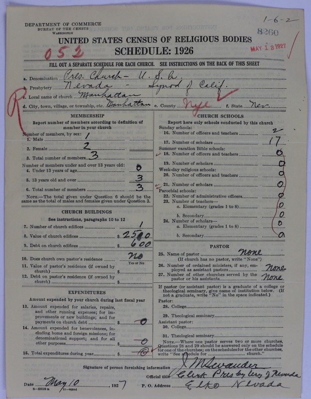 Scan of Presbyterian Church in the United States of America: 8260