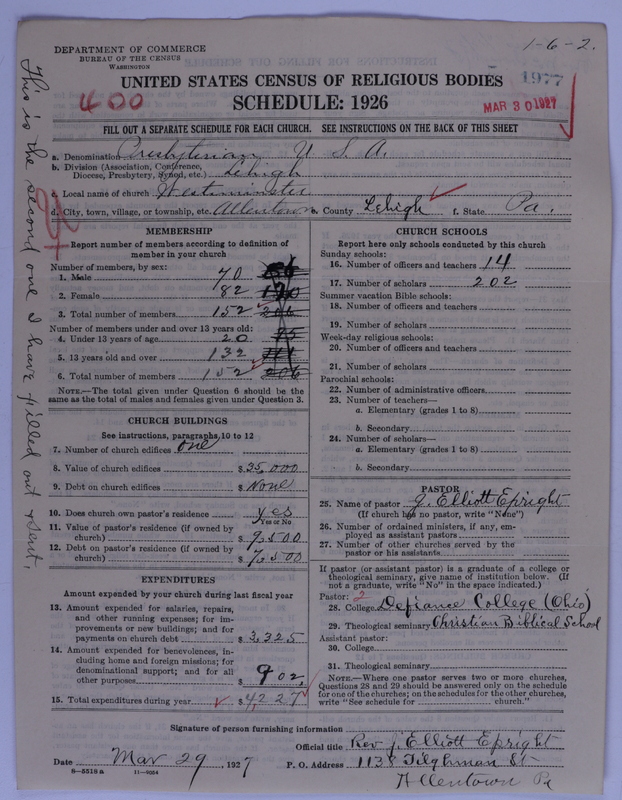 Scan of Presbyterian Church in the United States of America: 1977