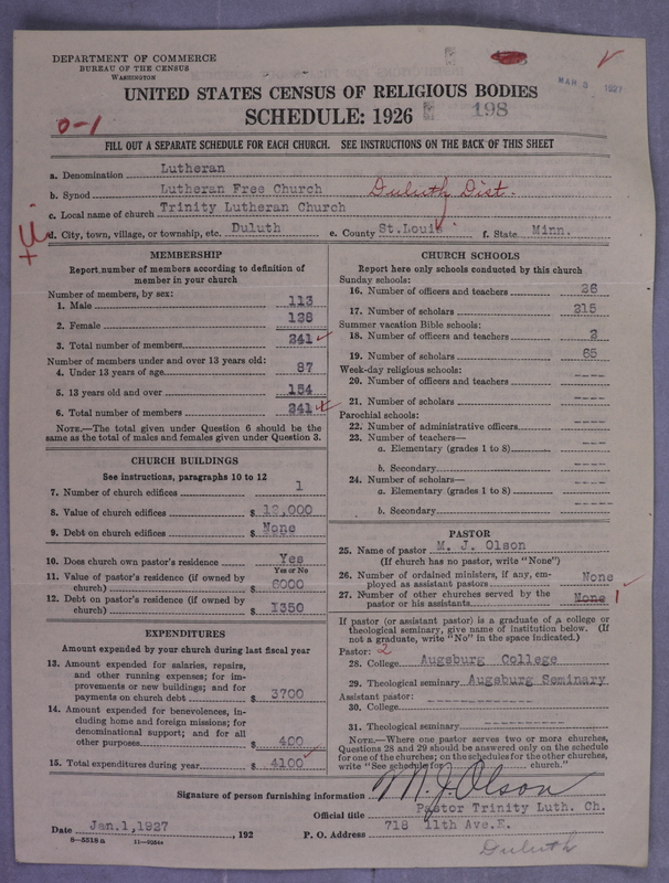 Scan of Lutheran Free Church: 198