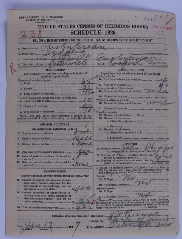 Scan of Presbyterian Church in the United States of America: 5110