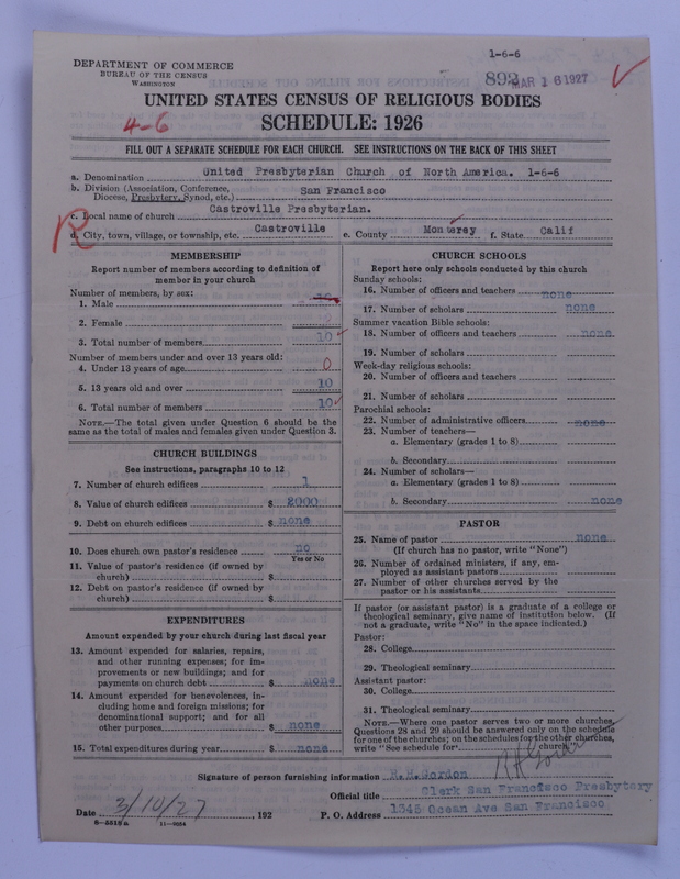 Scan of United Presbyterian Church of North America: 892
