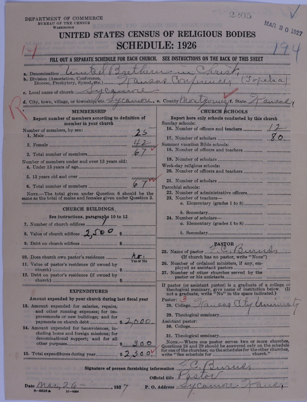 Scan of Church of the United Brethren in Christ: 2205