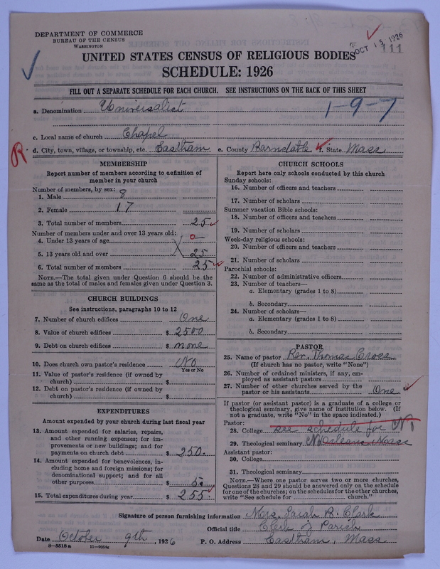 Scan of Universalist Church: 111