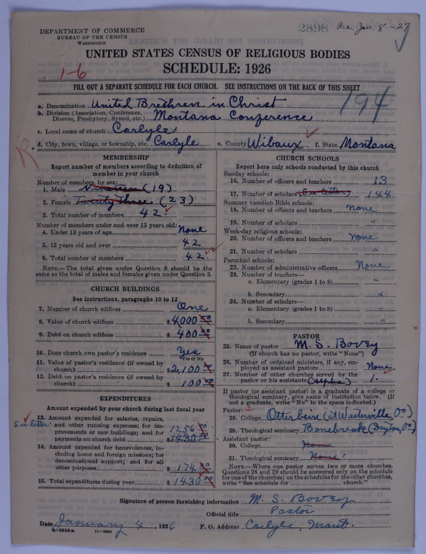 Scan of Church of the United Brethren in Christ: 2898