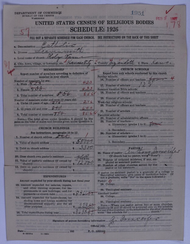 Scan of Roman Catholic Church: 1951