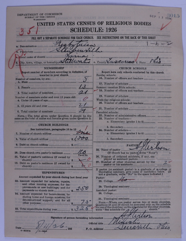 Scan of Presbyterian Church in the United States of America: 3015